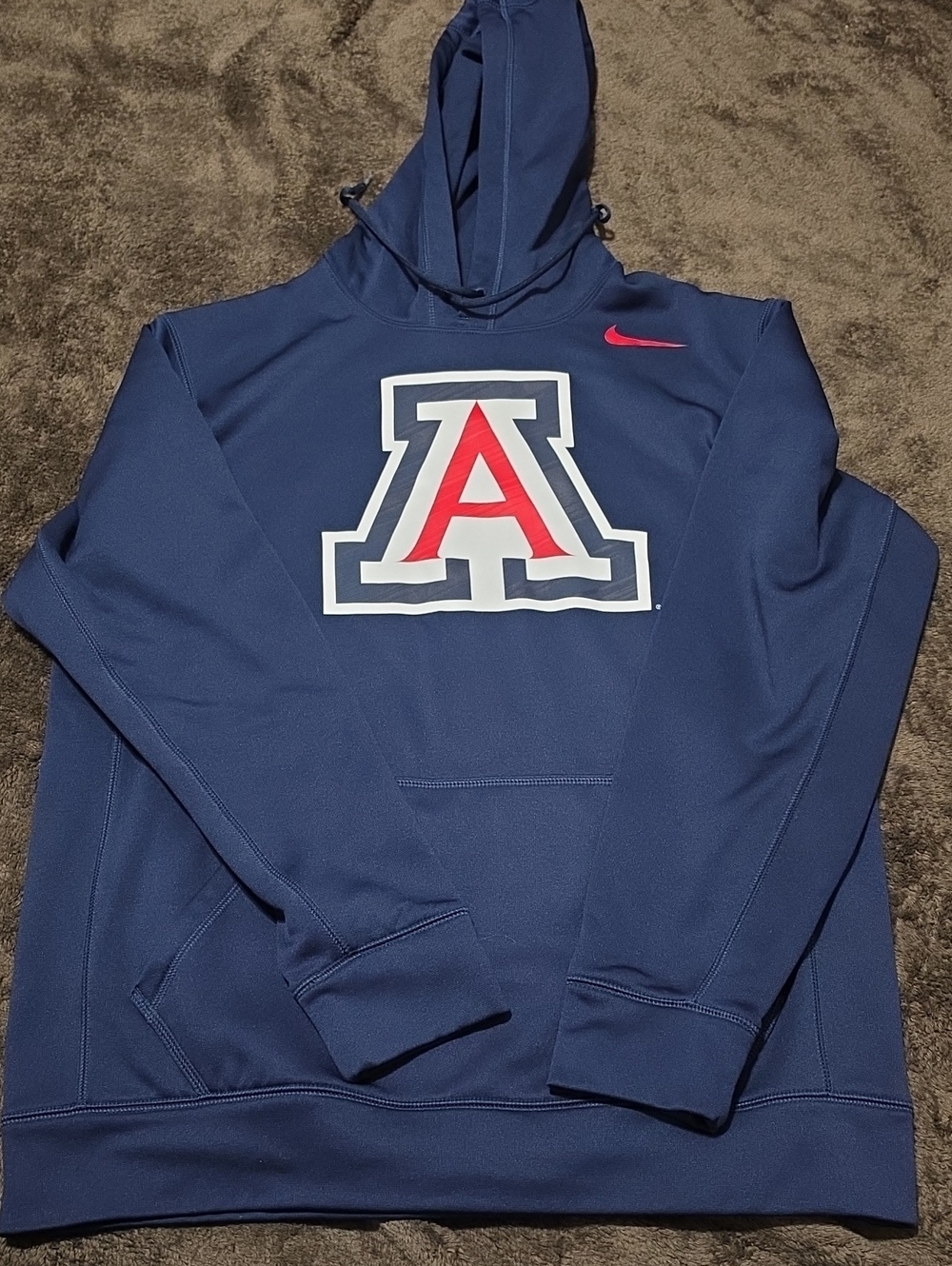 Nike Navy Arizona 'A' Logo Zip-Up Hoodie